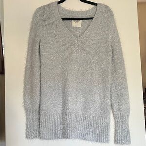 Abercrombie & Fitch Soft Gray V-Neck Sweater